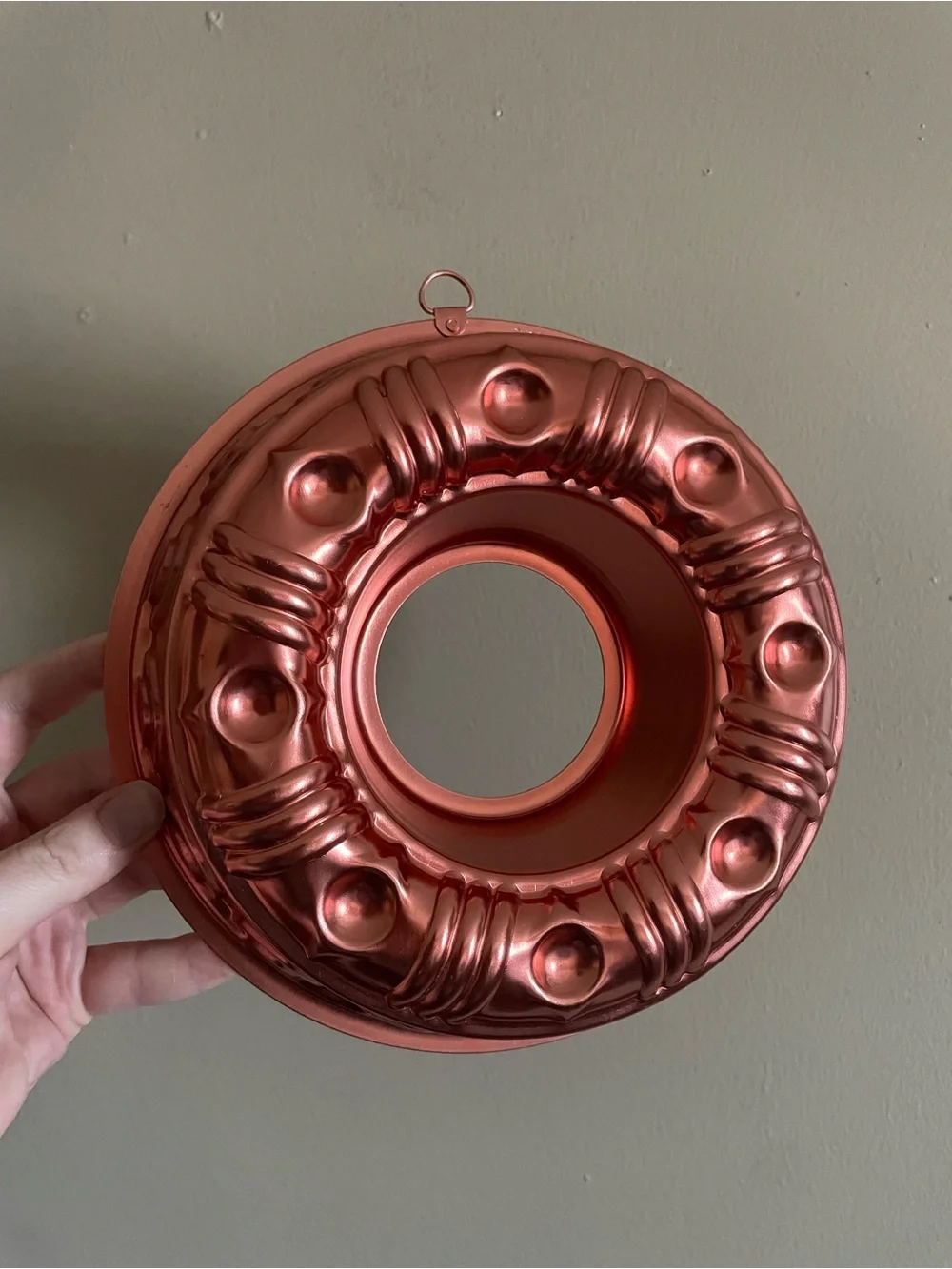 Vintage Copper Bundt Pan Dessert Mold